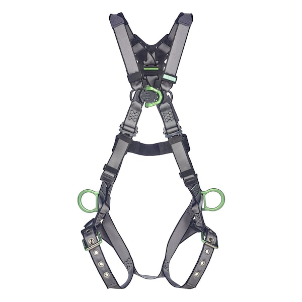 Msa Safety V-FIT Full Body Harness, 2XL, 400 lb., Quick-Connect Chest/ Tongue Leg Straps 10195104 - main