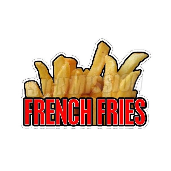 Signmission Fries1, 12 Inch, Decal D-French-Fries1 - main