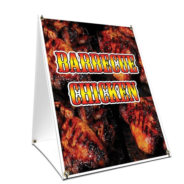 Signmission Barbecue Chicken, 36 Inch x 24 Inch A-frame Yard Sign, Plastic Sign SBC-2436-Barbecue Chicken - main