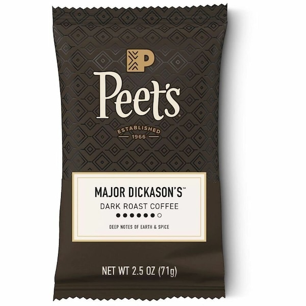 Peets Coffee & Tea Coffee Packs, Major Dickasons Blend, PK18, Major Dickason's Blend, Fraction Pack, Regular, Coffee 504916 - main