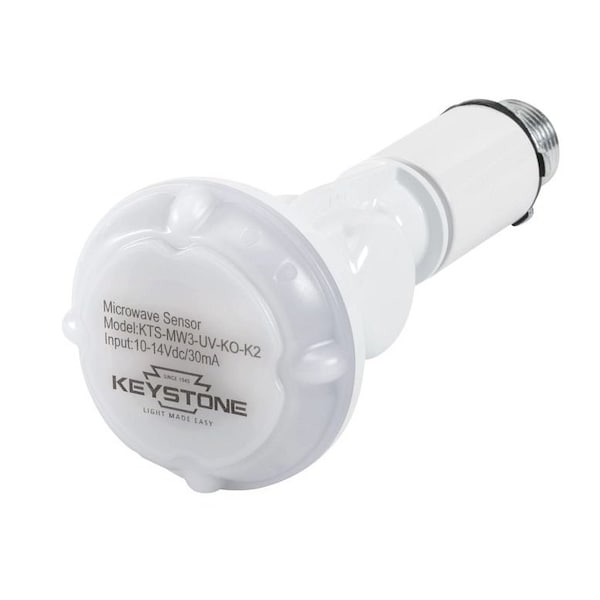 Keystone Microwave Sensor Kit, Includes 120-277V input to 12V DC convertor, IP65 12V input sensor head, Nomex KTS-MW3-UV-KO-K2 - main