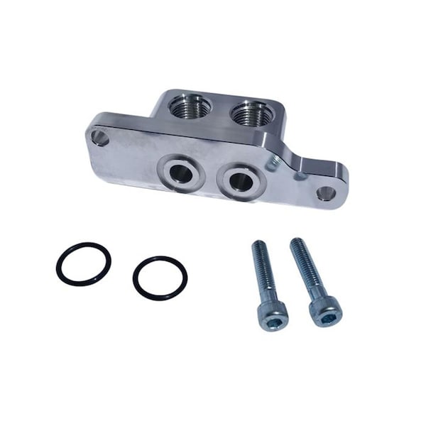 Superjock 90 deg Oil Filter Adapter for GM LS SU3610706 - main