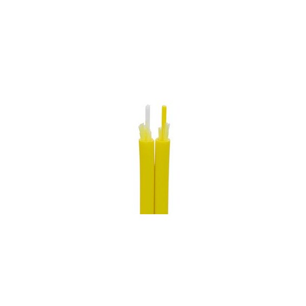 Cable Wholesale Plenum 3.0mm Zipcord Fiber Optic Cable, Duplex, OS2 9/125 Singlemode, Corning SMF-28 Ultra, 11F1-001NH - main