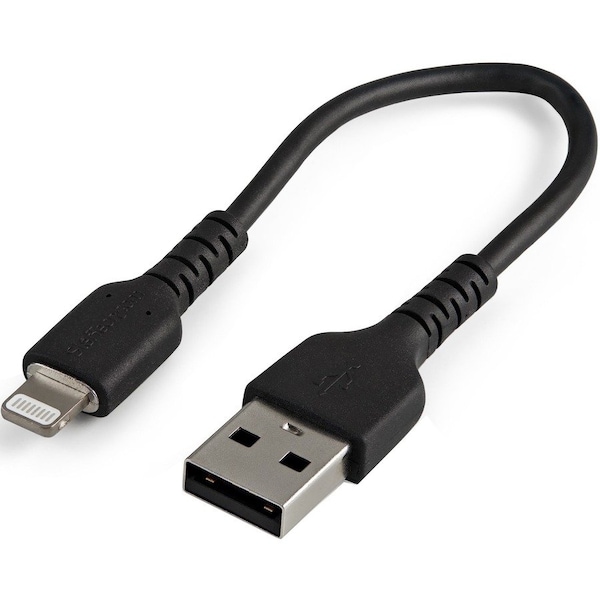 Startech.Com 6 INCH DURABLE USB-A TO LIGHTNING CABLE RUSBLTMM15CMB - main