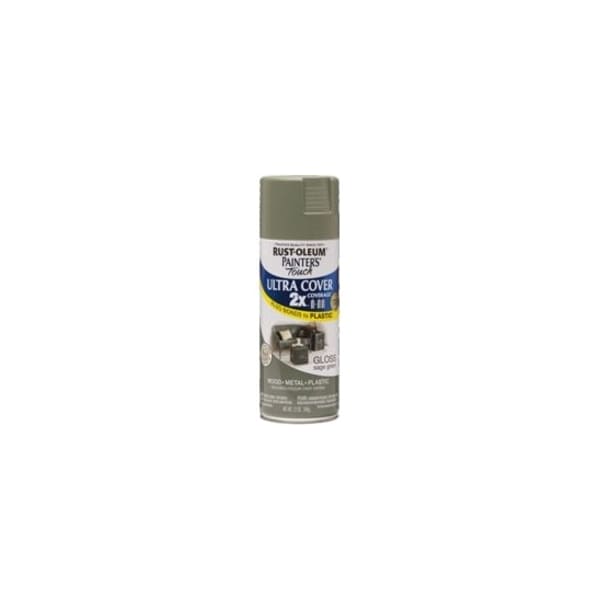 Rust-Oleum Spray Paint, Sage Green, Gloss, Solvent, 12 Oz 249094 - main