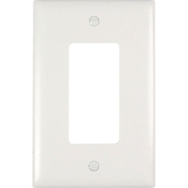 Pass & Seymour Wht 1G Deco Jumbo Plate TPJ26W - main