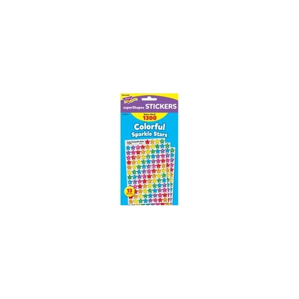 Trend Stickers, Sparkle Stars, 1300PK T46910 - main