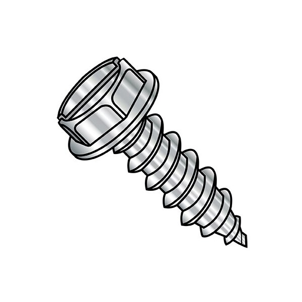 Zoro Select 12-11X2 Slot Hex Was Ft Stsa 18-8 Stainless Steel, 1000Pk 1232ASW188 - main