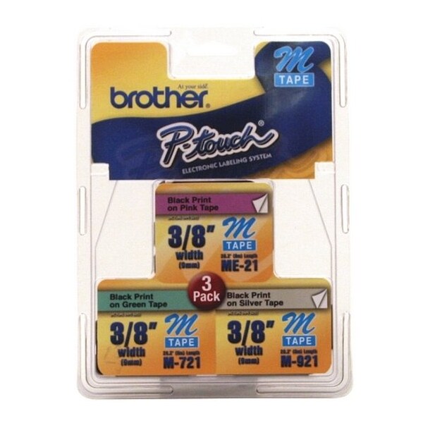 Brother Label/RibbonCartridge, 3/8inW, PK3 ME793 - main