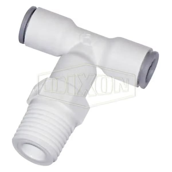 Dixon LIQUIfit Swivel Branch Tee, 3/8 x 1/4 in Nominal, Tube x MNPT End Style, Nylon, Domestic 65086014WP2 - main
