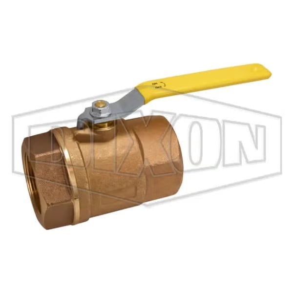 Dixon Ball Valve, 2-1/2 in Nominal, FNPT End Style, Bronze Body, Standard Port, Glass Filled RPTFE Softgoo BBV250 - main