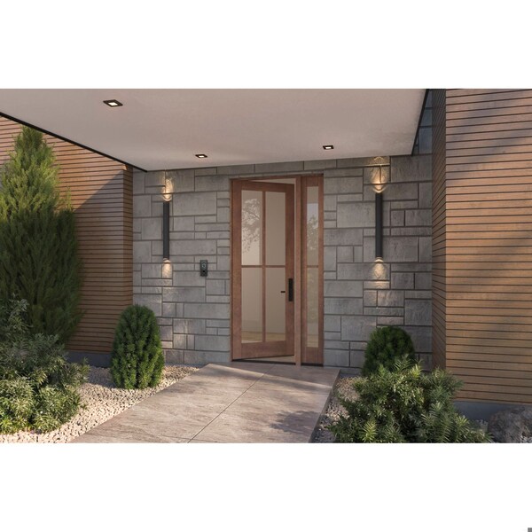 Doornmore G104, 51.5" x 98" ( 36" Door + 12" Side) Left Hand, Mahogany SDL 4 Lite Exterior Door G104-SW-3696-G102-SL_1-1_LI - main