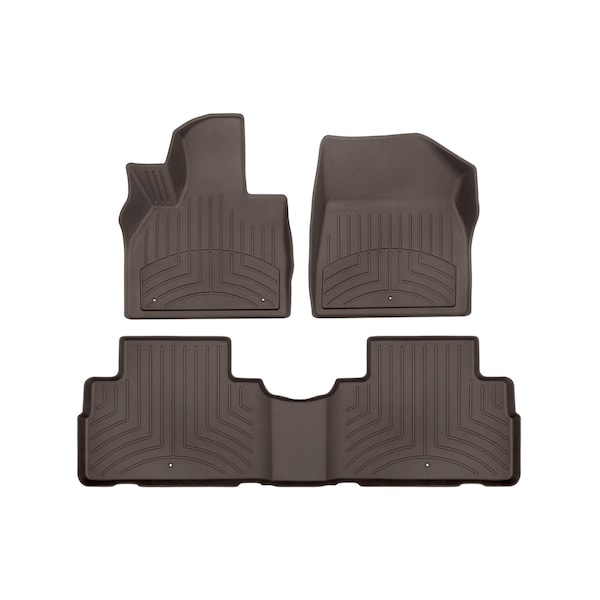 Weathertech Cocoa, Front and Rear FloorLiner HP 471578-1-2IM - main