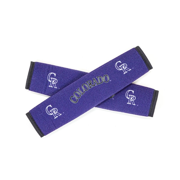 Coverking SEAT BELT PADS WITH COLORADO ROCKIES LOGO HHQ2UV - main