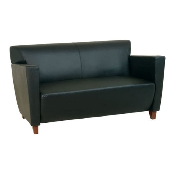 Office Star Loveseat, 33-1/2" x 30-3/4", Upholstery Color: Black SL8472 - main