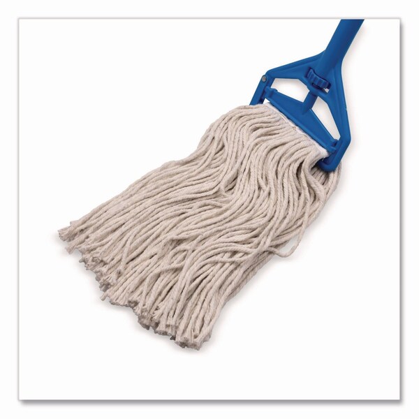 Carlisle Foodservice Full Weight Cut End Mop Head, Cotton, 20 oz, White 369720B00 - main