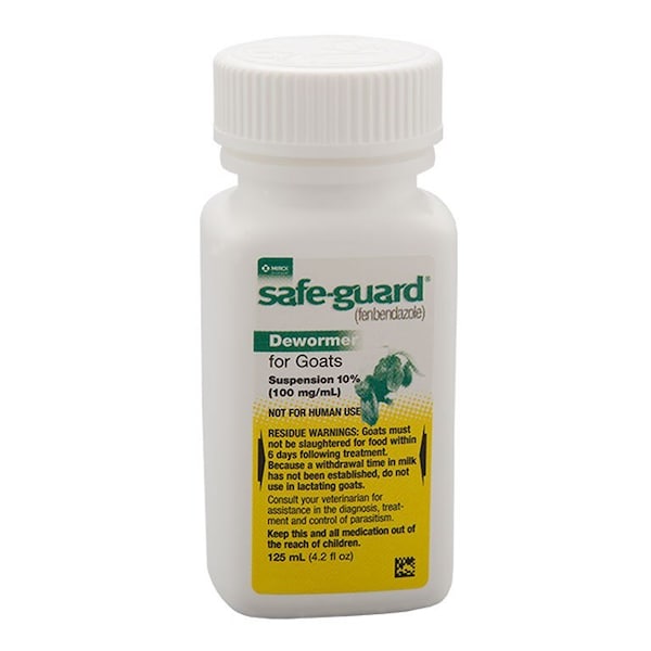 Merck Safe-Guard Drench for Goats (Fenbendazole) 100mg/mL, 125mL 028963 - main