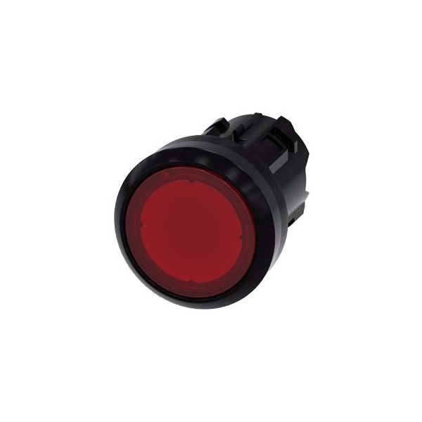 Siemens Illuminated pushbutton, 22 mm, round, plastic, red, pushbutton 3SU1001-0AB20-0AA0-ZY10 - main