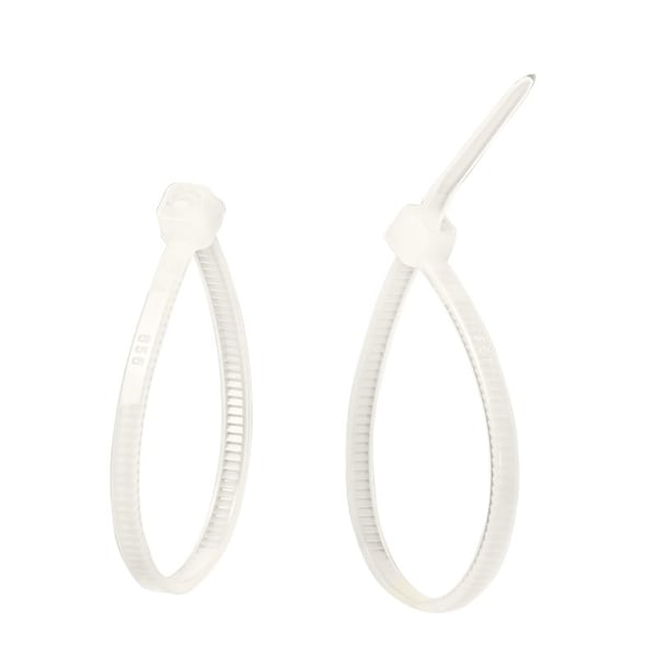 Gardner Bender Cable Tie, 4 in L, 13/16 in Max Bundle Dia., Natural, Nylon 6/6, 18 lb Strength 46-104 - main