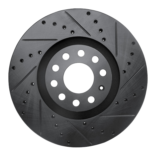 Dynamic Friction Co DFC Brake Rotor - Drilled and Slotted - Black 633-73036R - main