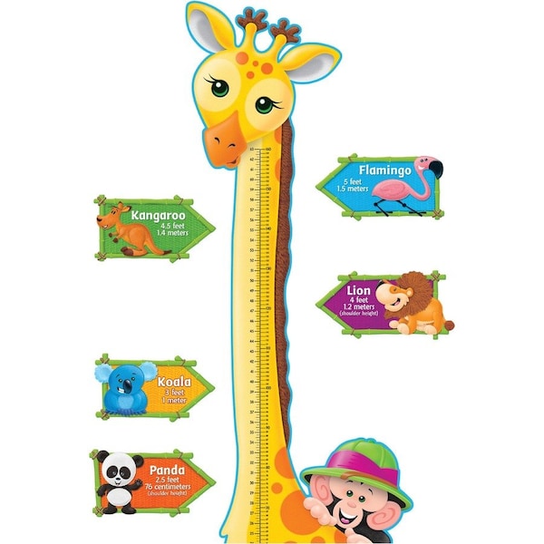 Trend Enterprises Giraffe Growth Chart Bulletin Board Set T8176 - main