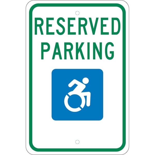 Nmc State Handicapped Reserved Parking Sign New York, TMS326J TMS326J - main