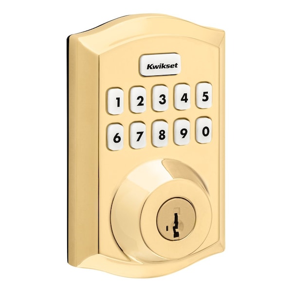 Kwikset Keypad Deadbolts Lifetime Brass HC620TRLZW700LR-L03S - main