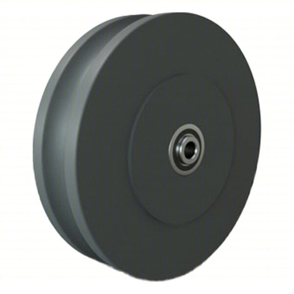 Hamilton Track Wheel, 8"dia, 2,200 lb, Nylon W-820-125-NYUB-1/2 - main