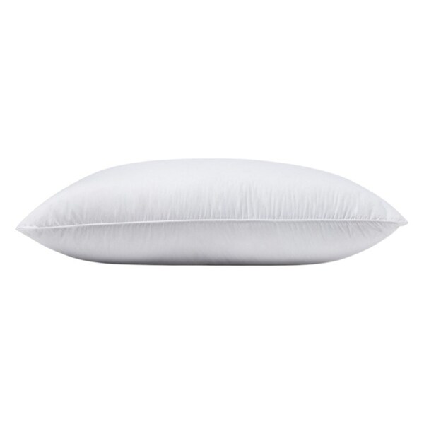Homeroots 100% Cotton Lux Sateen Down Alternative Medium King Size Bed Pillow 387814 - main