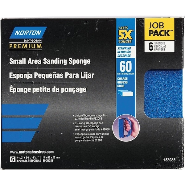 Norton Co Sponge Sndg 80G 4.5X2-11/16In 82086 - main