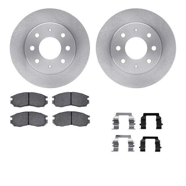 Dynamic Friction Co DFC Brake Rotor with 5000 Brake Pads and Hardware Kit 6512-72140 - main