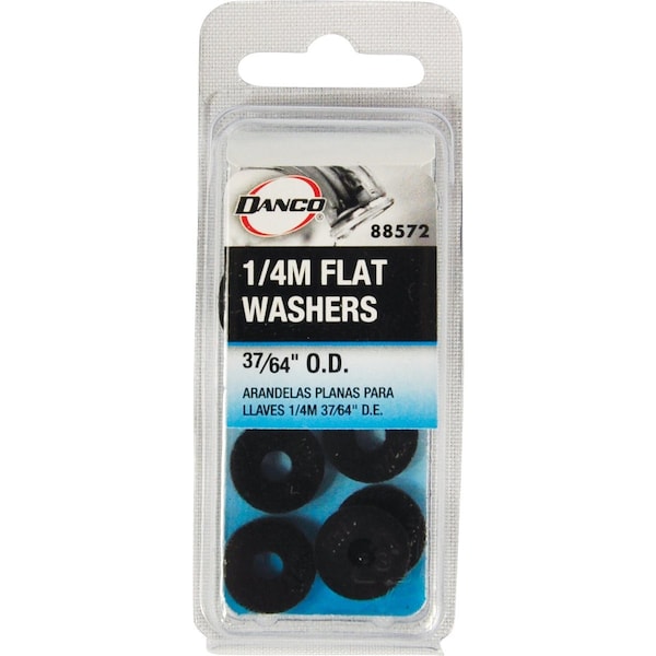 Danco 37/64'' Black Flat Faucet Washer, 10 Ct. 88572 - main