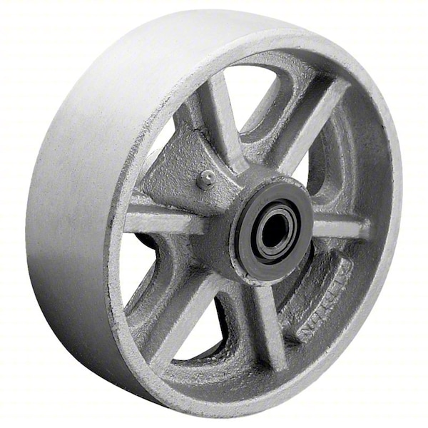 Albion Caster Wheel, 8"dia, 1,800 lb, Silver CA0820112 - main