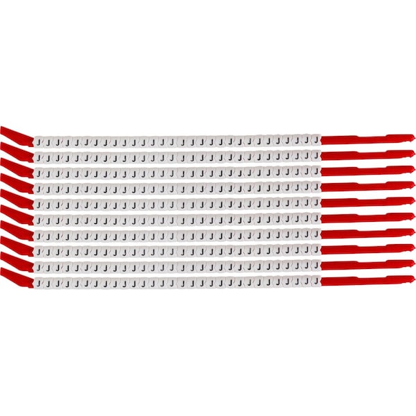 Brady ClipSleeve Wire Markers Size 10 Nylon 16 AWG - 14 AWG, J Pack of 300 Each, 300PK SCN10-J - main