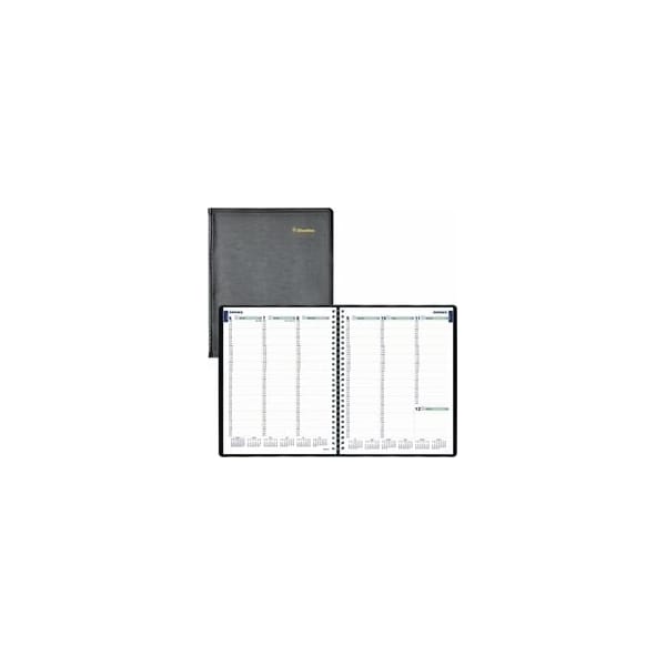 Blueline Plan and Link Weekly Appointment Planner, 11in x 9.06in, Black Cover, 12-Month Jan to Dec: 2025 C5950.81T - main