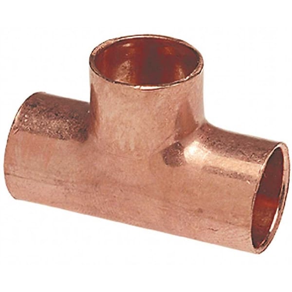 Nibco 3/4 in. x 3/4 in. x 1/2 in. Wrot Copper C x C x C Tee CP611343412 - main