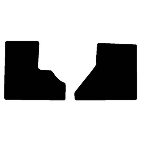 Ilc Replacement For Freightliner Coronado 132 Glider Year 2008 Black Front Floor Mats WZ-EFGT-S - main