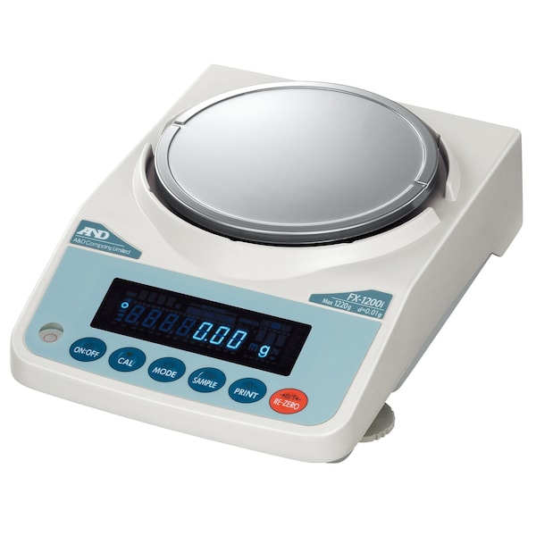A&D Precision Balance, 1220g x 0.01g with External Calibration. NTEP LEGAL FOR TRADE. FX-1200iN - main