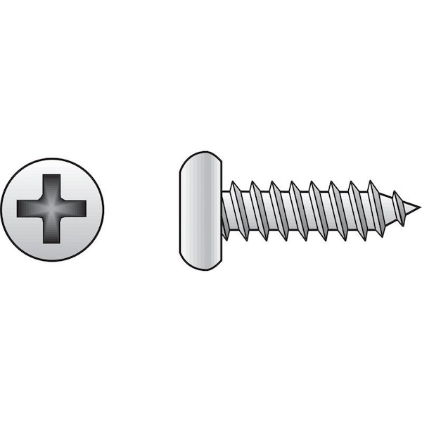 Hillman Sheet Metal Screw, Pan Head Phillips Drive, 100 PK 0823218 - main