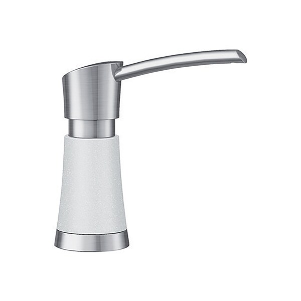 Blanco Artona Soap Dispenser, White/Stainless Dual Finish 442054 - main