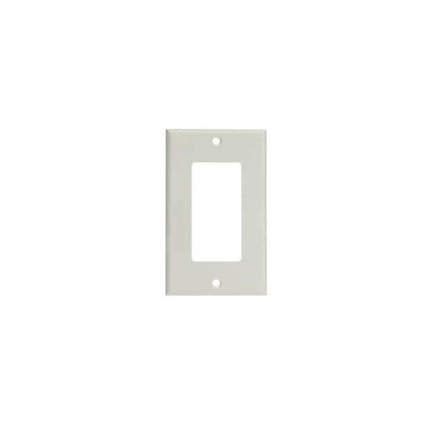Swe-Tech 3C Decora Wall Plate, White, 1 Hole, Single Gang FWT302-1-W - main