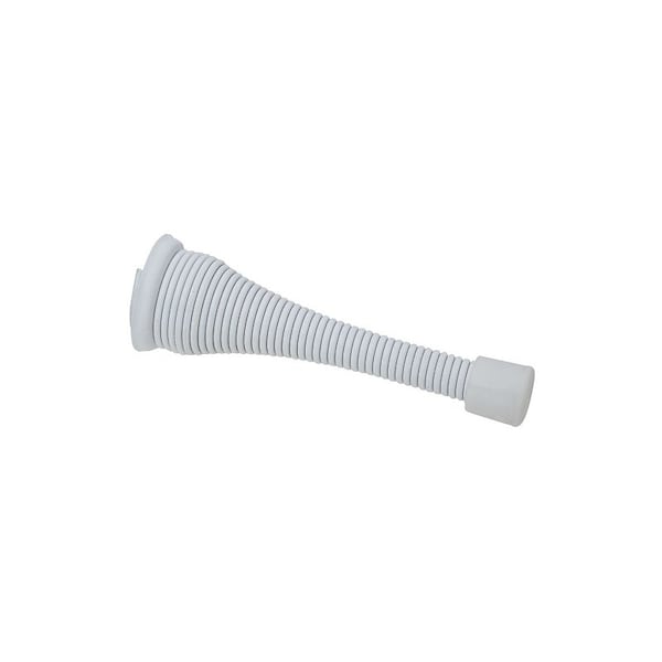 National Hardware Door Stop, 3 in Projection, Steel, White, 2PK N265-256 - main
