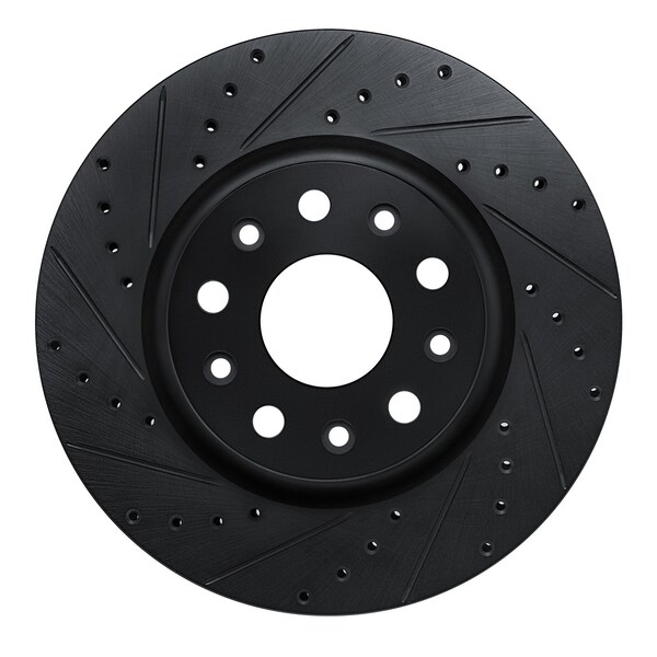 Dynamic Friction Co DFC Brake Rotor - Drilled and Slotted - Black 633-42039L - main