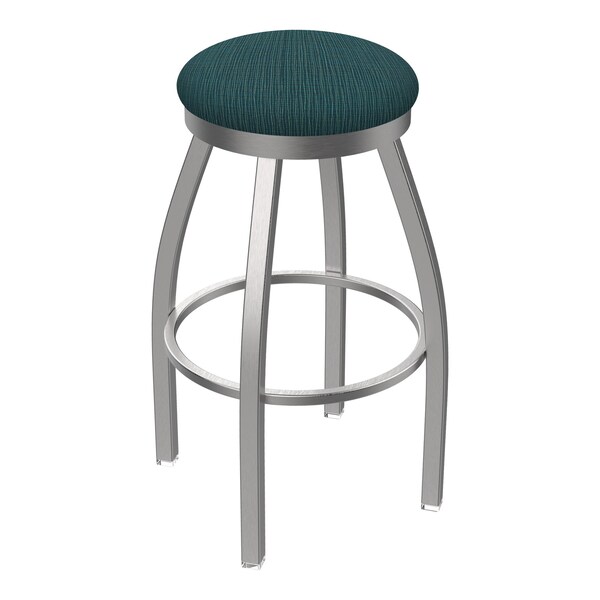 Holland Bar Stool Co 802 Misha Stainless Steel 36in Swivel Bar Stool with Graph Tidal Seat 80236SS022 - main