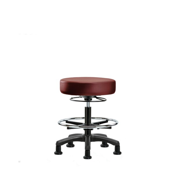 Blue Ridge Ergonomics Vinyl Mini-Stool, Med Bench, CF, Glides, Borscht BR-VMBMS-RG-CF-RG-8815 - main