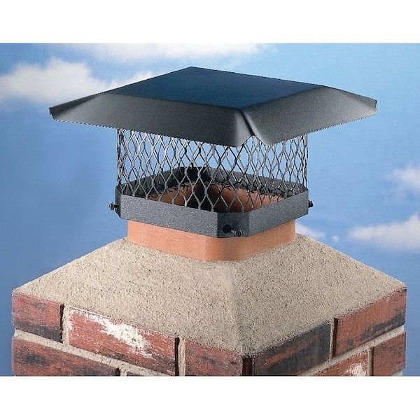 Shelter SC1313 Shelter Chimney Cap, 13 x 13 in, 11-1/2 x 11-1/2 to 13-1/2 x 13-1/2 in Fits Duct, Steel SC1313 - main