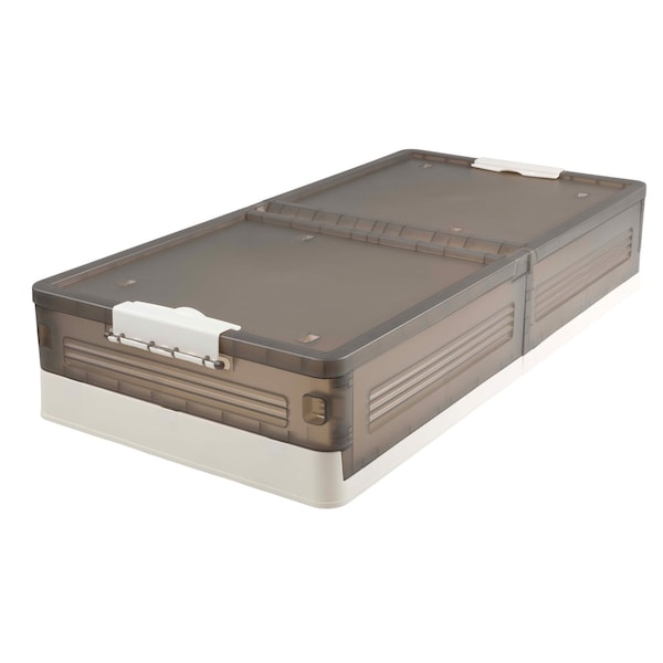Home-Complete Under Bed Collapsible Storage with Wheels Underbed Storage with 2-Sided Lid & 6 Rollers ST-CLPBN-UND - main