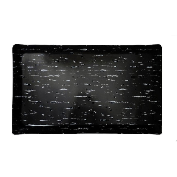 Rhino Mats Antifatigue Mat, 8 ft L x 2 ft W, 1/2 in Thickness, Vinyl, Black/White TT-2496BW-12 - main