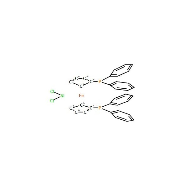 Ak Scientific (1, 1'-Bis(diphenylphosphino)ferrocene)dichloronickel(II) (5g), CAS 67292-34-6 R672-5g - main