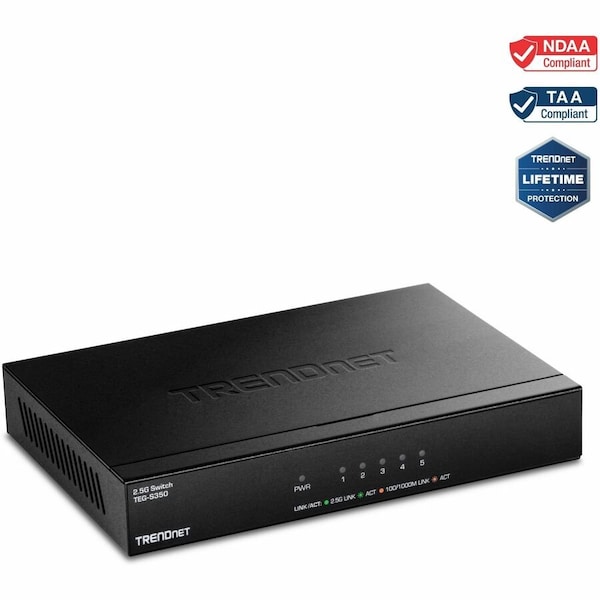 Trendnet 5-PORT UNMANAGED 2.5G SWITCH . IN TEG-S350 - main